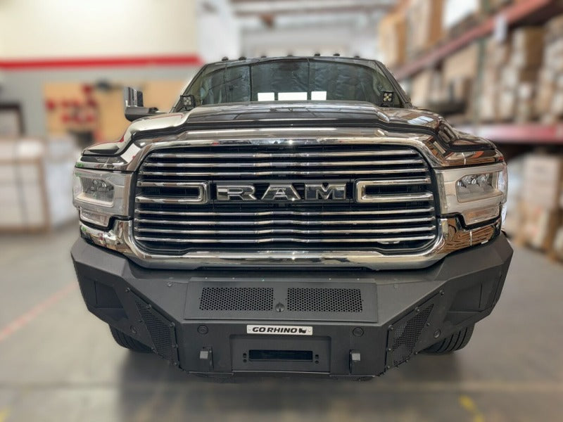 GOR BR11 Bumper - Go Rhino 19-24 RAM 2500/3500 BR11 Front Bumper Replacement - Tex. Black