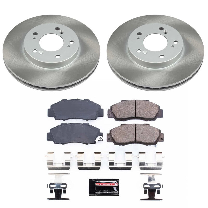 PSB Semi-Coated Rotor Kits - Power Stop 96-99 Isuzu Oasis Front Semi-Coated Rotor Kit