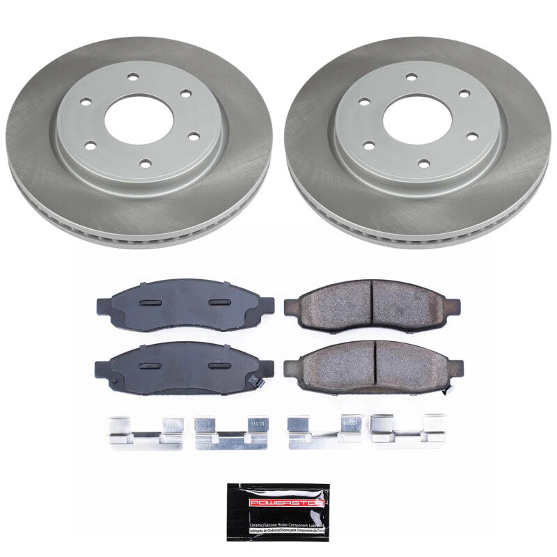 PSB Semi-Coated Rotor Kits - Power Stop 05-07 Nissan TITAN Front Semi-Coated Rotor Kit
