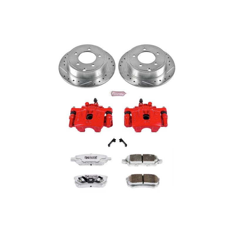 PSB Z26 Street Kit w/Cals - Power Stop 11-14 Chrysler 200 Rear Z26 Street Warrior Brake Kit w/Calipers