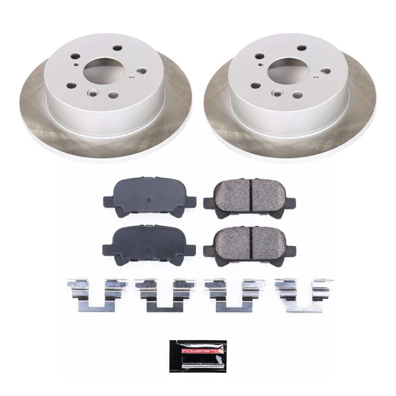 PSB Semi-Coated Rotor Kits - Power Stop 04-08 Toyota Solara Rear Semi-Coated Rotor Kit