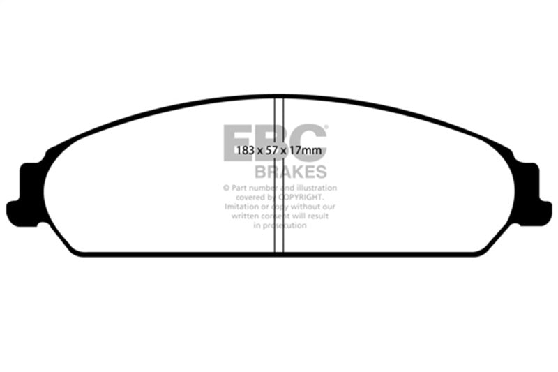EBC Redstuff Brake Pad Sets - EBC 13-14 Chrysler 200 3.6 Redstuff Front Brake Pads