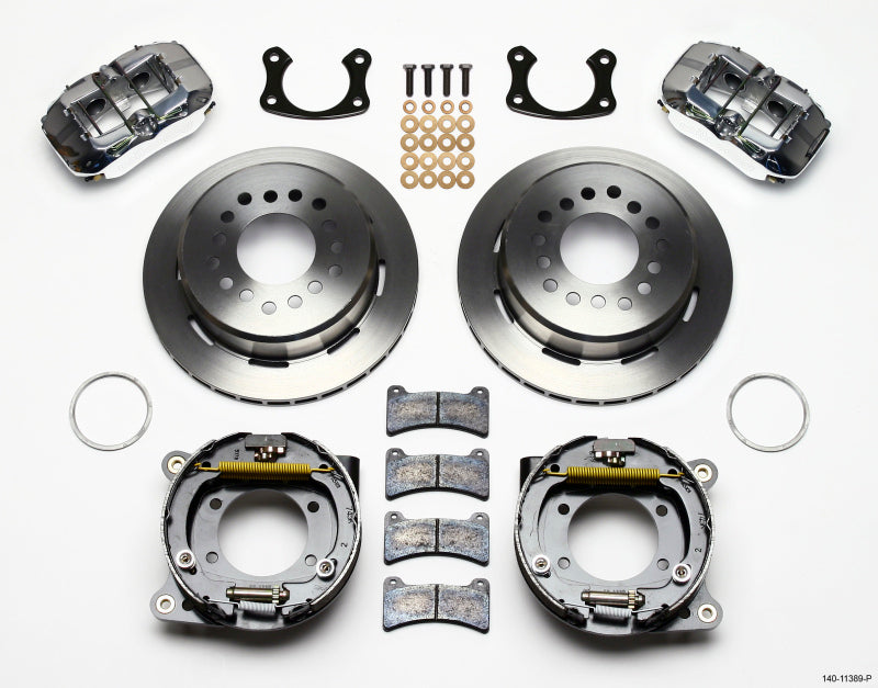 WIL Dynapro Brake Kit - Wilwood Dynapro Low-Profile 11.00in P-Brake Kit-Polish New Big Ford 2.50in Offset
