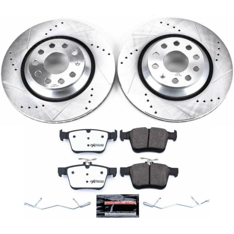 PSB Z26 Street Warrior Kit - Power Stop 17-18 Audi RS3 Rear Z26 Street Warrior Brake Kit
