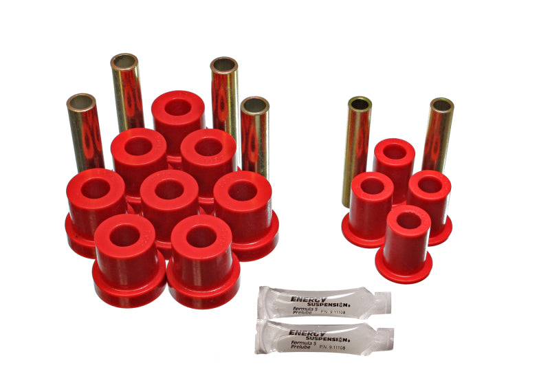 ES Spring/Shackle Bush - Red - Energy Suspension GM 4Wd Front Spring & Shackle Bushing - Red