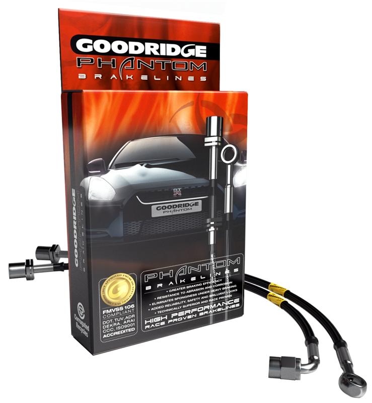GR Phantom Brake Line Kits - Goodridge 09-16 Nissan GTR R-35 Phantom Stainless Steel Brake Lines