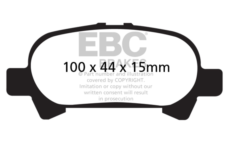 EBC Ultimax2 Brake Pad Sets - EBC 00-04 Toyota Avalon 3.0 Ultimax2 Rear Brake Pads