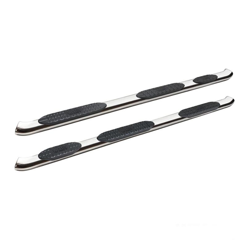 WES Nerf Bars - PRO TRAXX 5 - Westin 19-20 Ram 1500 Quad Cab w/ 6.5ft Bed PRO TRAXX 5 W2W Oval Nerf Step Bars - Stainless Steel