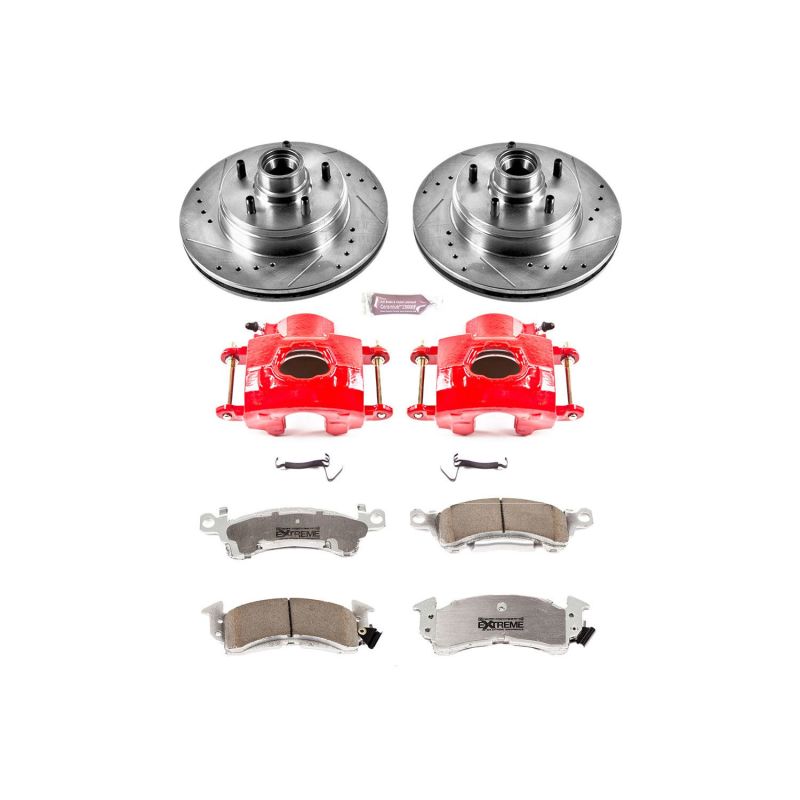 PSB Z26 Street Warrior Kit - Power Stop 91-92 Oldsmobile Custom Cruiser Front Z26 Street Kit w/Cals