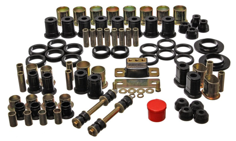 ES Hyper-Flex Sets - Black - Energy Suspension 66-72 Oldsmobile Cutlass/442/F-85/Europa Black Hyper-flex Master Bushing Set