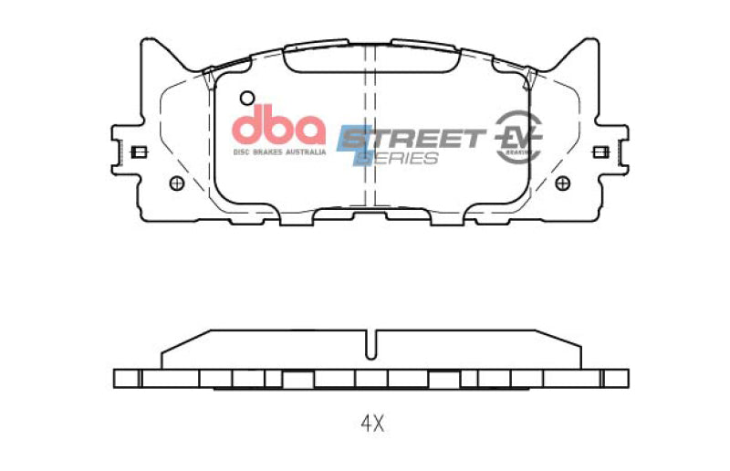 DBA Street Series Brake Pads - DBA 13-17 Lexus ES300h Front SSEV Street Series Brake Pads