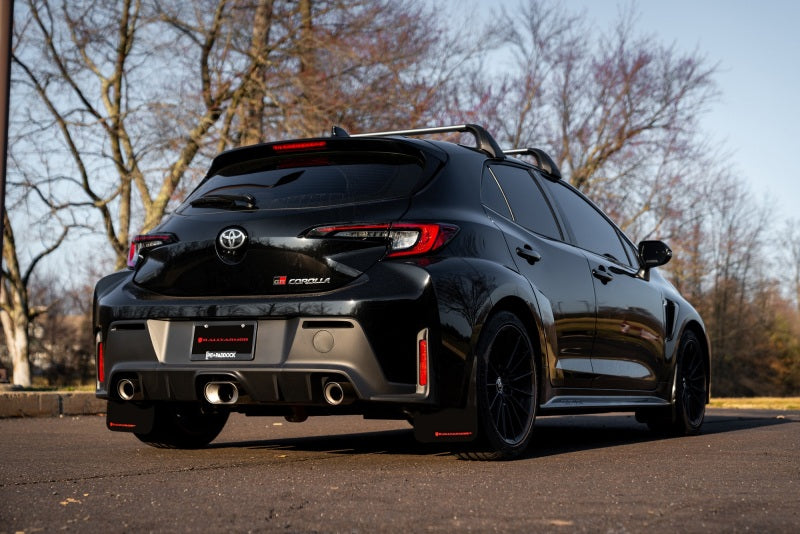 RAL Classic Blk Flap/Red Logo - Rally Armor 23-25 Toyota GR Corolla Black UR Mud Flap w/Red Logo
