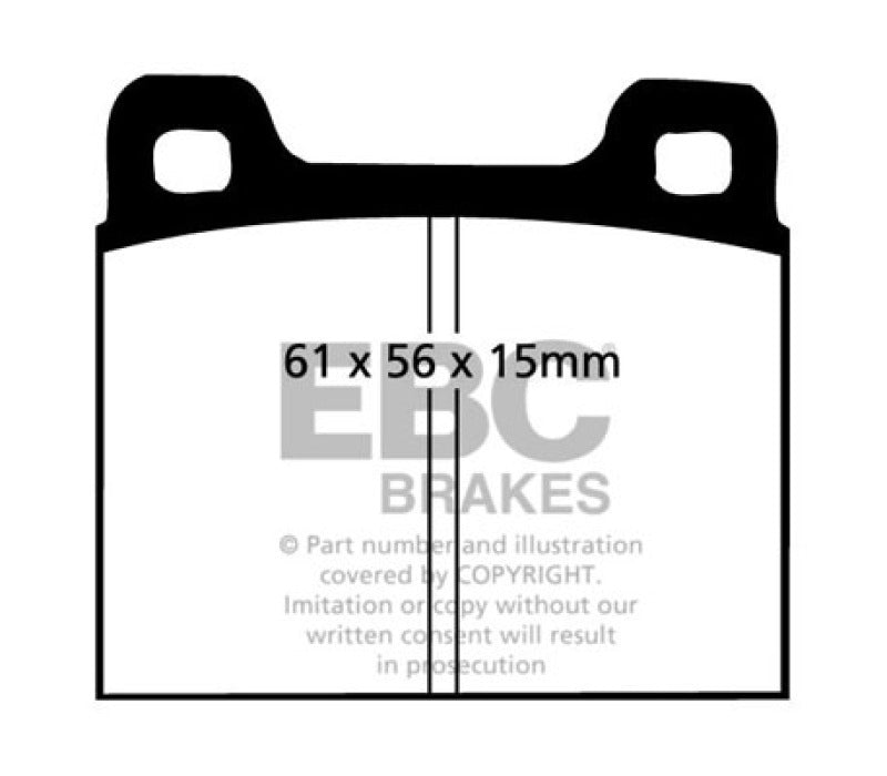 EBC Greenstuff Brake Pad Sets - EBC 77-84 Alfa Romeo Alfasud 1.2 Greenstuff Front Brake Pads