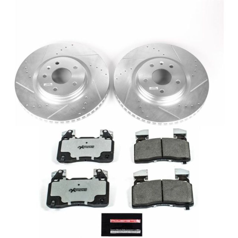 PSB Z26 Street Warrior Kit - Power Stop 14-19 Chevrolet Corvette Front Z26 Street Warrior Brake Kit