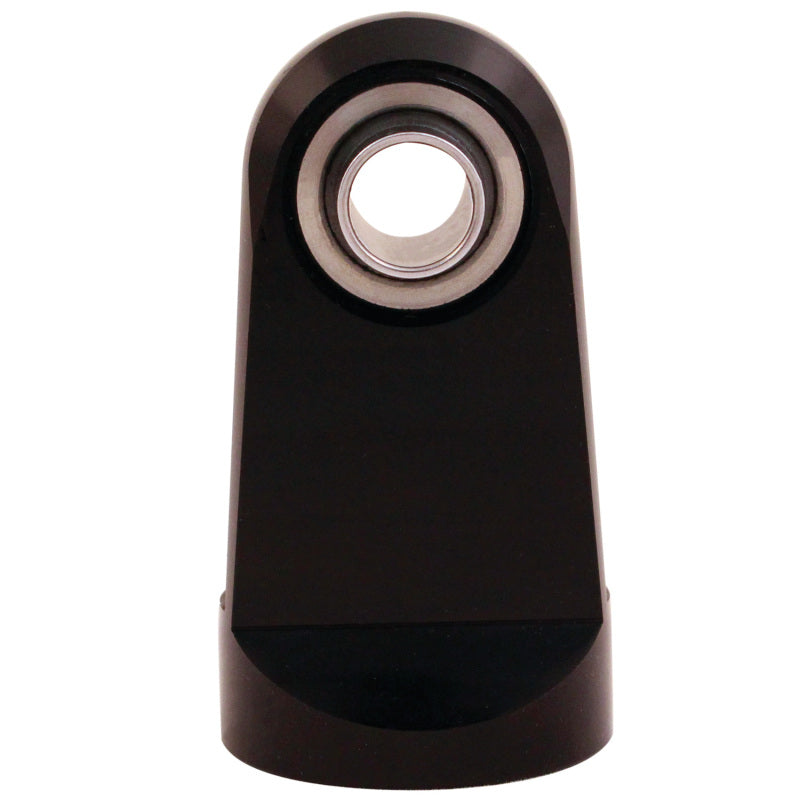 QAP Eyelets - QA1 1in Extended Length Eyelet w/Bearing - 9/16-18 Thread - Black Anodized Aluminum