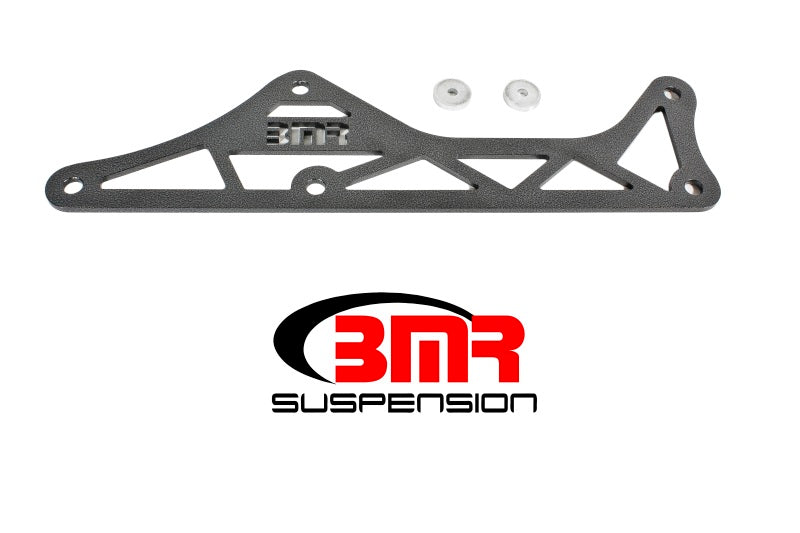 BMR Tunnel Braces - BMR 16-17 6th Gen Camaro Aluminum Driveshaft Tunnel Brace - Black Hammertone