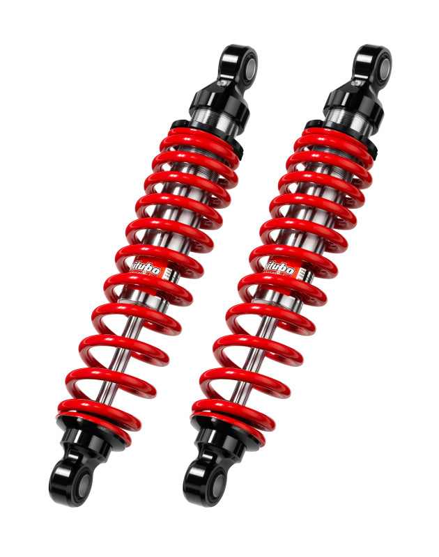 BIT WMB0 Twinshocks - Bitubo WMB0 Twinshocks Adjustable: Spring Preload, Length 322mm, Red Spring