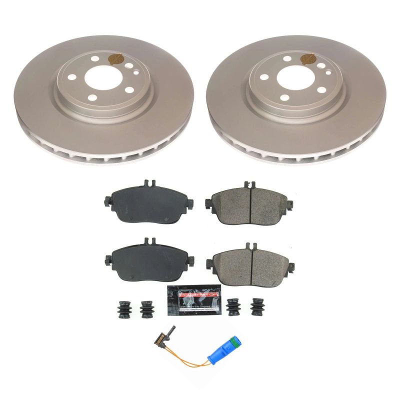 PSB Z17 Evolution Coated Kit - Power Stop 17-19 Infiniti QX30 Front Z17 Evolution Geomet Coated Brake Kit