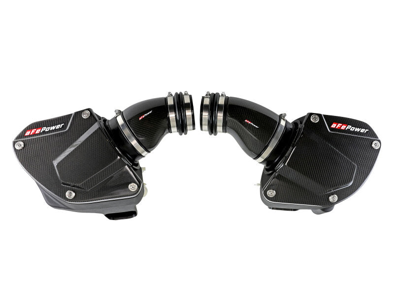 AFE Black Series Stage-2 Carbon Fiber Cold Air Intakes - aFe Black Series Stage-2 Carbon Fiber Cold Air Intake System w/ Pro DRY S Media - 18-19 BMW M5 (F90)