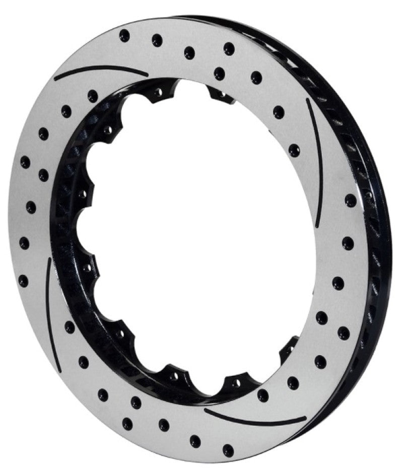 WIL Rotors - Wilwood Rotor-SV-SRP 72 Iron-LH-BLK-Drill 14.00 x 1.10 - 12 on 8.75in