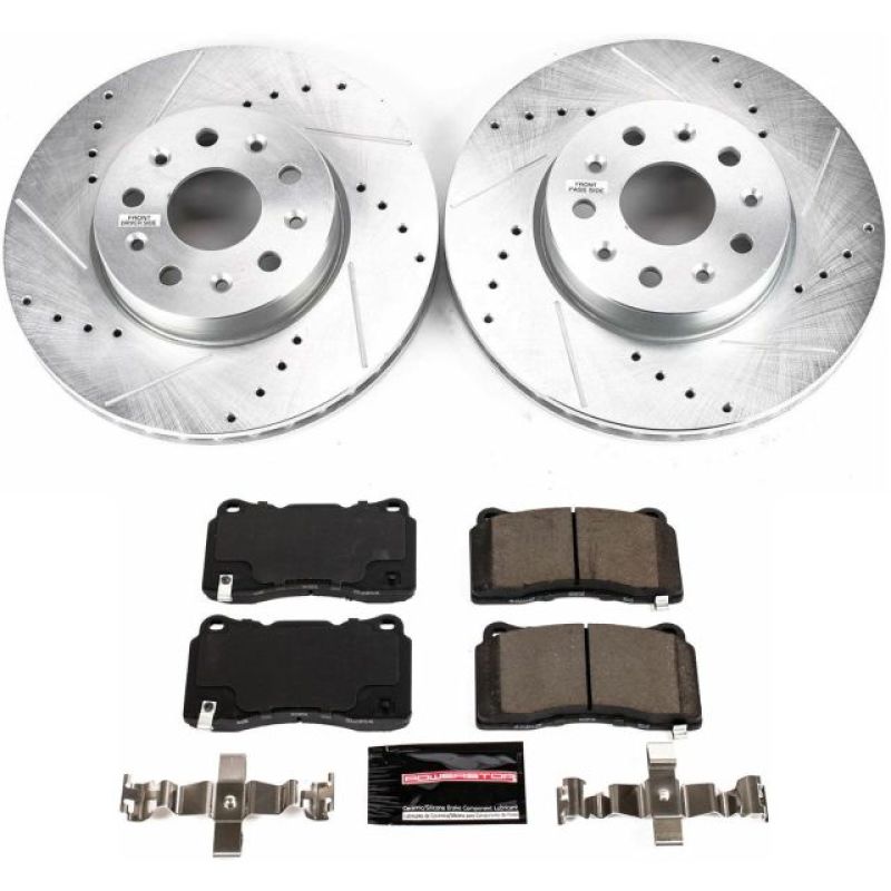 PSB Z23 Evolution Kit - Power Stop 16-18 Cadillac CT6 Front Z23 Evolution Sport Brake Kit