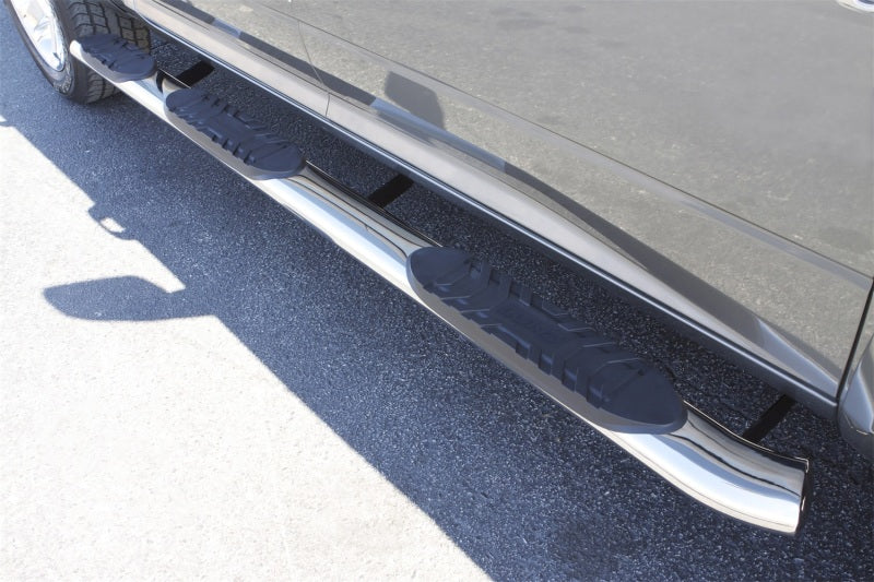 LND Nerf Bars - Polished - Lund 09-17 Dodge Ram 1500 Crew Cab (5.5ft. Bed) 5in. Oval WTW SS Nerf Bars - Polished