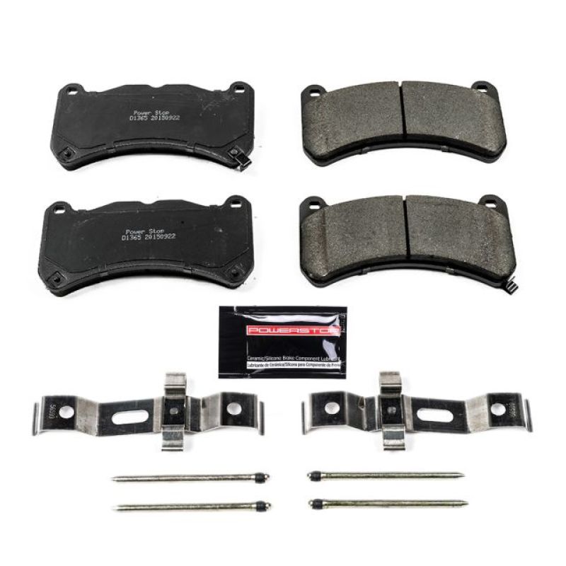 PSB Z23 Evolution Brake Pads - Power Stop 13-14 Ford Mustang Front Z23 Evolution Sport Brake Pads w/Hardware