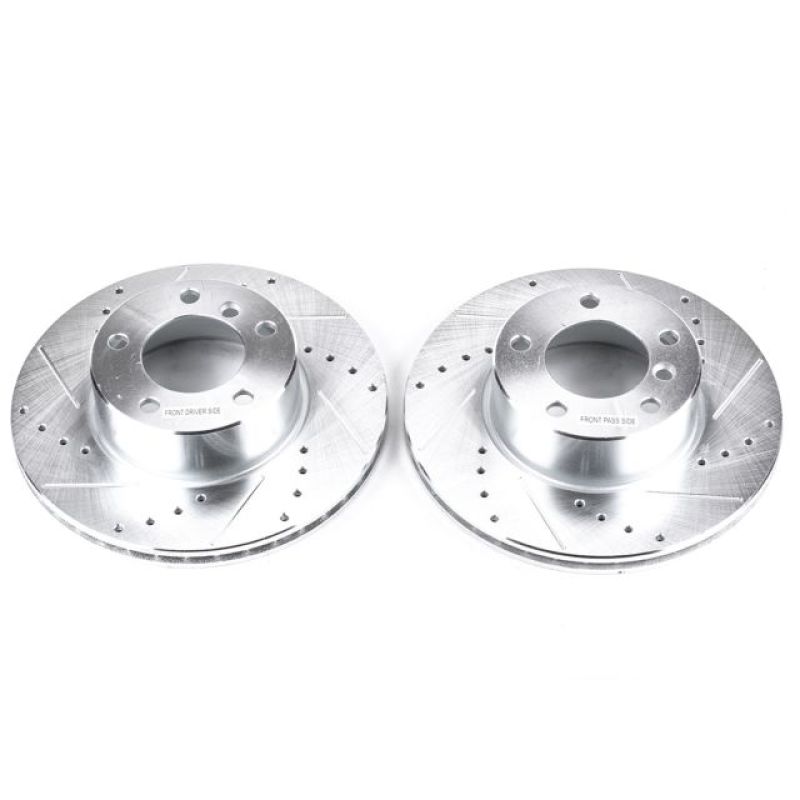 PSB Evolution Drill/Slot Rotor - Power Stop 01-03 BMW 525i Front Evolution Drilled & Slotted Rotors - Pair