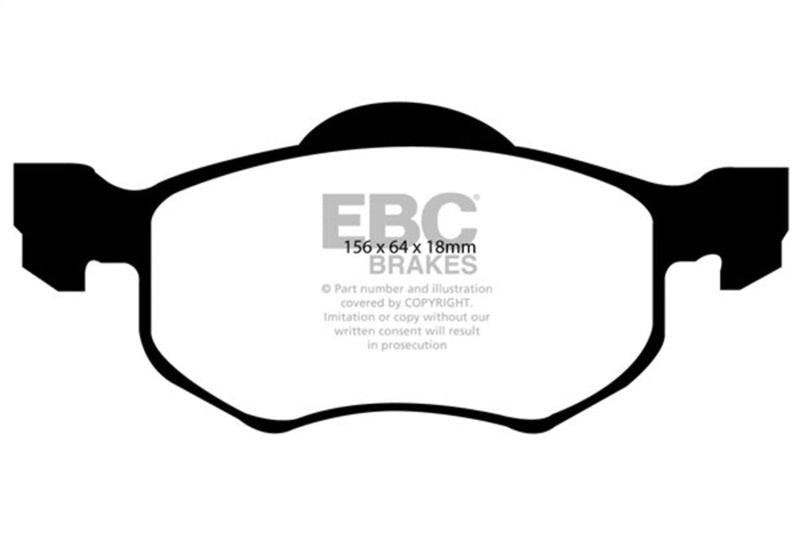 EBC Ultimax2 Brake Pad Sets - EBC 00-04 Ford Escape 2.0 Ultimax2 Front Brake Pads