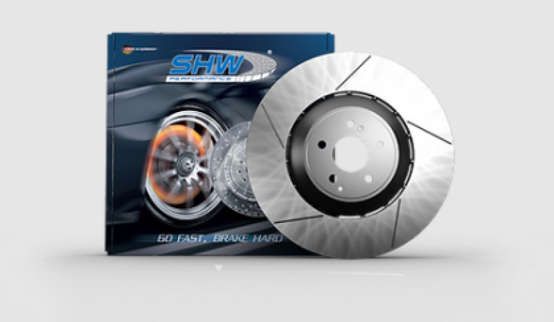 SHW Slotted Lightweight Rotors - SHW 17-20 Porsche Panamera 4 3.0L w/20in Whl w/o Ceramic Brake Right Rear Slot LW Rotor (971615602G)