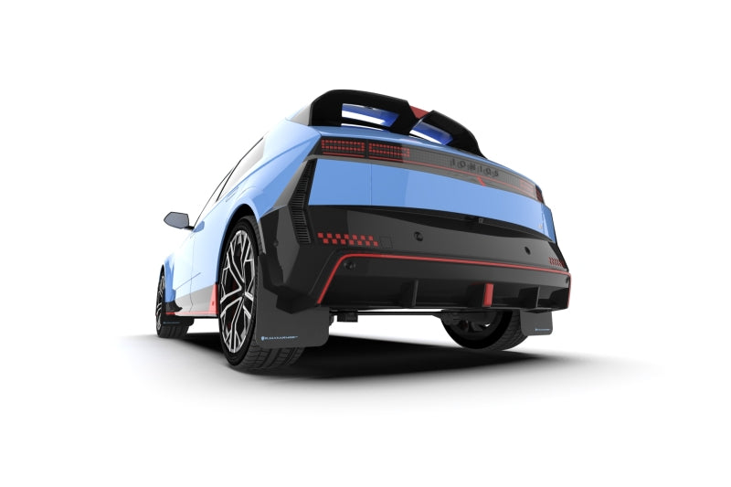 RAL Basic Blk Flap/Rd Logo - Rally Armor 2025 Hyundai Ioniq 5 N Black Mud Flap w/Red Logo