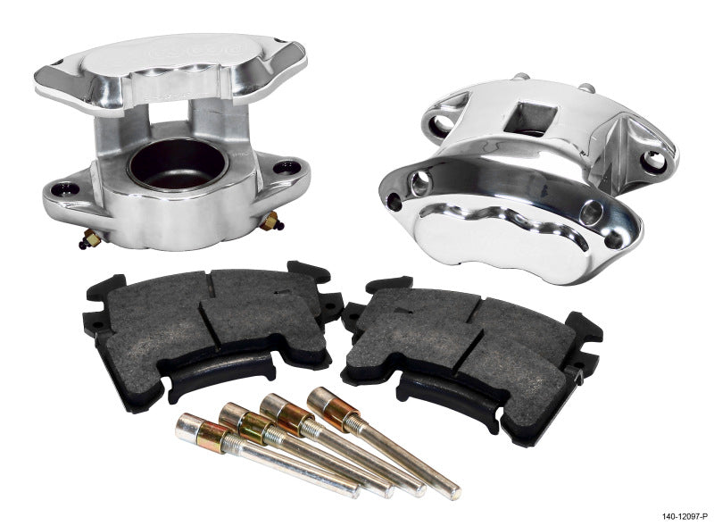 WIL D154 Brake Kit - Wilwood D154 Front Caliper Kit -Polished 2.50in Piston 1.04in Rotor