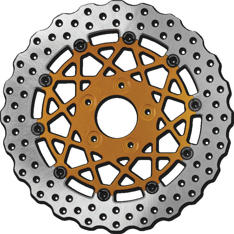 PFM Brake Rotors - Performance Machine Disc/Carr Speedstar 11.5in x .20 FF No O/S Fr - Gold Ano