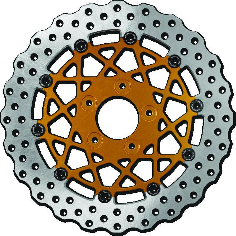 PFM Brake Rotors - Performance Machine Disc/Carr Speedstar 11.8in x .20 FF No O/S Front - Gold Ano