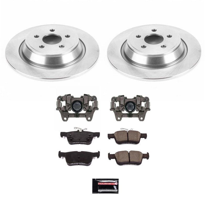 PSB Autospecialty Kit w/Cals - Power Stop 15-22 Ford Edge Rear Autospecialty Kit w/Calipers