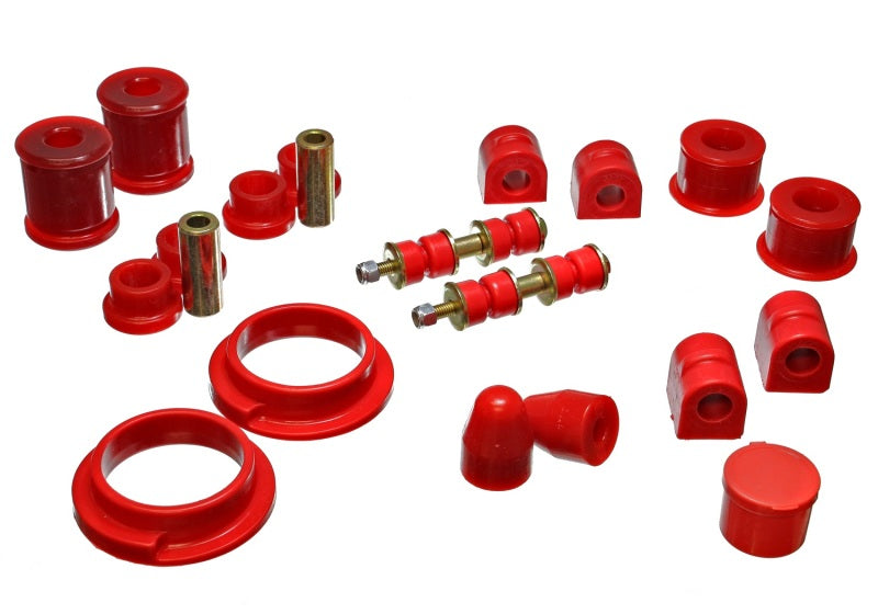 ES Hyper-Flex Sets - Red - Energy Suspension 00-04 Ford Focus Red Hyper-flex Master Bushing Set