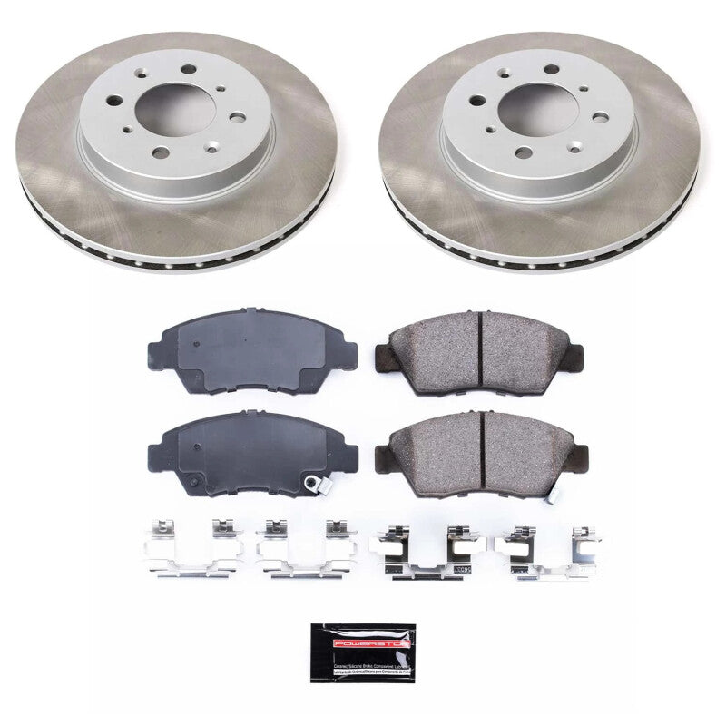 PSB Semi-Coated Rotor Kits - Power Stop 07-08 Honda Fit Front Semi-Coated Rotor Kit