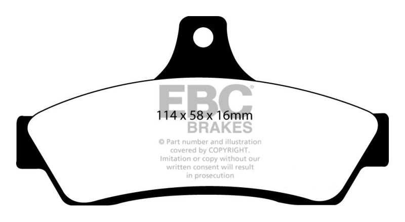 EBC Redstuff Brake Pad Sets - EBC 03-04 Pontiac GTO 5.7 (Solid Rear Rotors) Redstuff Rear Brake Pads