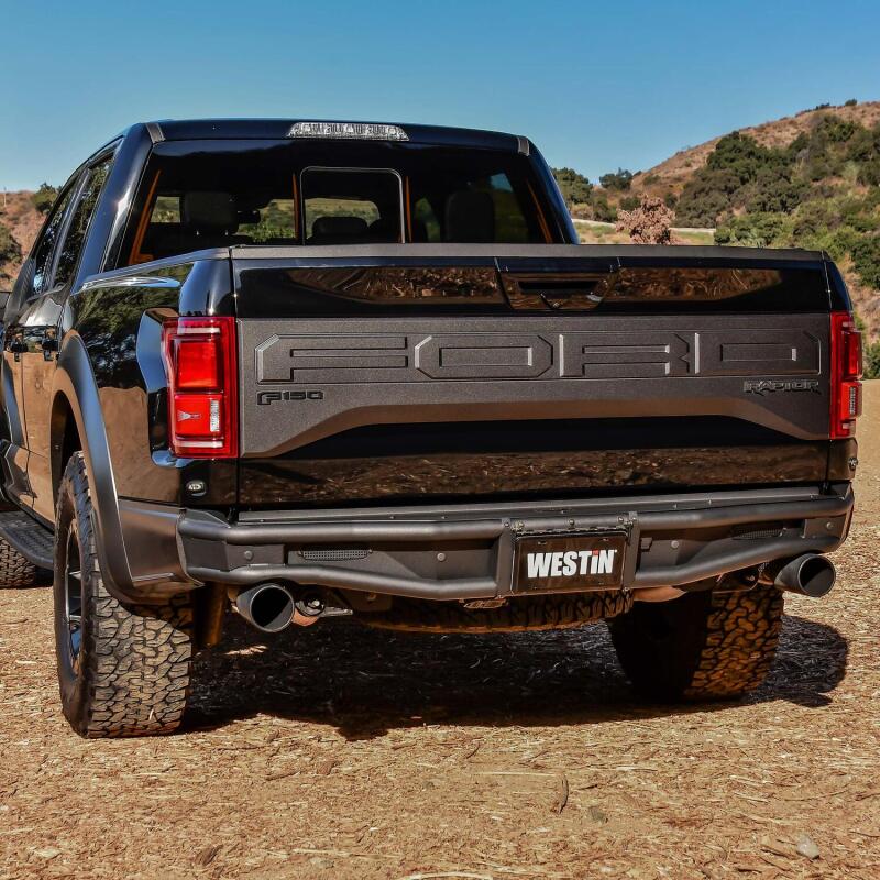 WES Outlaw Bumpers - Westin 17-20 Ford F-150 Raptor Outlaw Rear Bumper - Tex. Blk