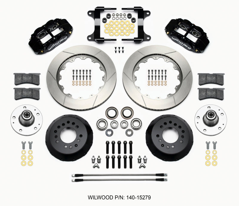 WIL Superlite Brake Kit - Wilwood Narrow Superlite 6R Front Hub Kit 14.00in 82-92 Camaro//Firebird