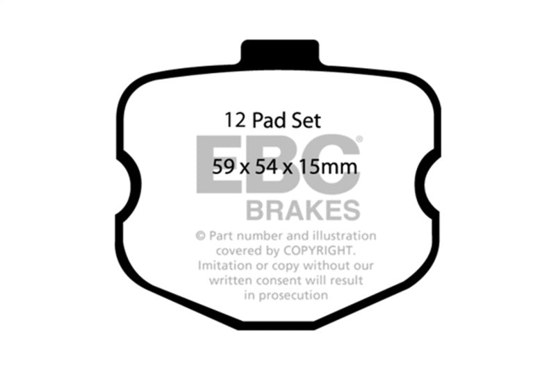 EBC Redstuff Brake Pad Sets - EBC 06-08 Chevrolet Corvette (C6) 7.0 (Z06) Redstuff Front Brake Pads
