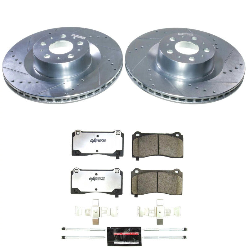 PSB Z26 Street Warrior Kit - Power Stop 20-24 Tesla Y Front Z26 Street Brake Kit