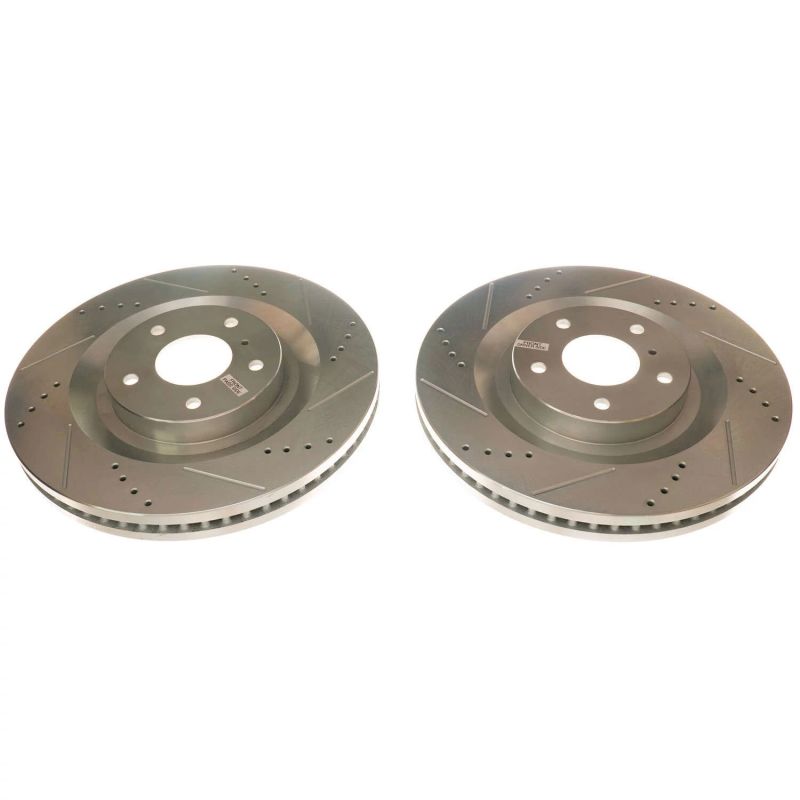 PSB Evolution Drill/Slot Rotor - Power Stop 19-20 Infiniti QX50 Front Evolution Drilled & Slotted Rotors - Pair
