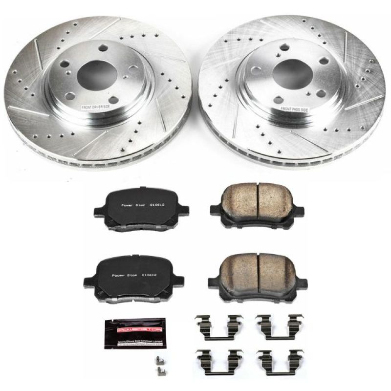 PSB Z23 Evolution Kit - Power Stop 99-01 Lexus RX300 Front Z23 Evolution Sport Brake Kit
