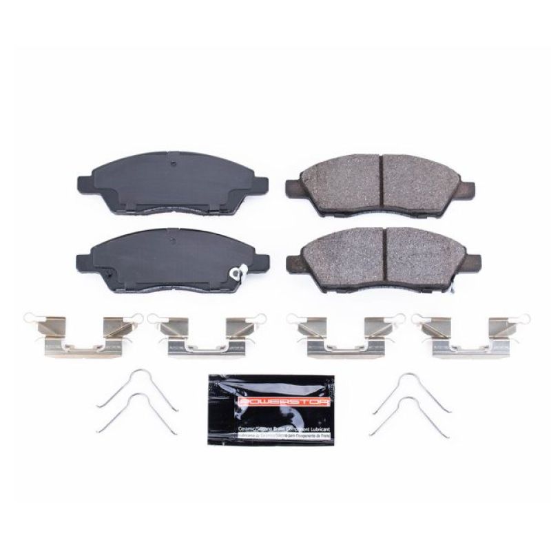 PSB Z23 Evolution Brake Pads - Power Stop 15-16 Nissan Micra Front Z23 Evolution Sport Brake Pads w/Hardware
