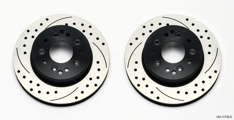 WIL Rotor Kit - Wilwood Rotor Kit Rear-Drilled 65-82 Corvette C2/C3 (1Pc Rotors)