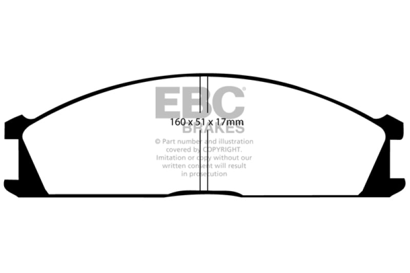 EBC Greenstuff Brake Pad Sets - EBC 92-97 Subaru SVX 3.3 Greenstuff Front Brake Pads