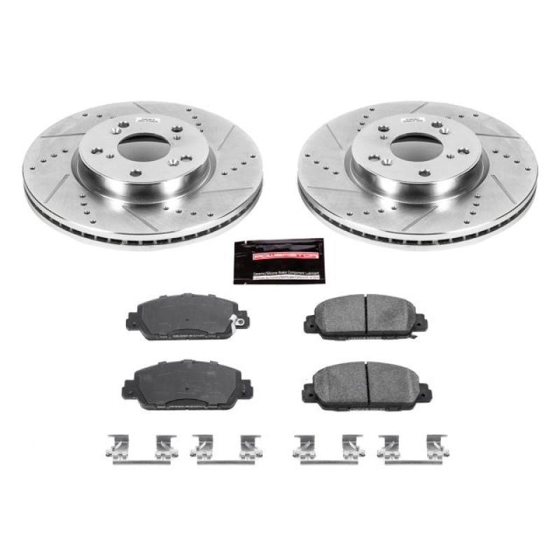 PSB Z23 Evolution Kit - Power Stop 13-17 Honda Accord Front Z23 Evolution Sport Brake Kit