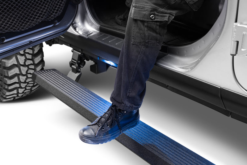 GOR RealTruck VoltStep Running Boards - RealTruck 18-24 Jeep Wrangler 4dr VoltStep Electric Running Board Kit - Bedliner Coating