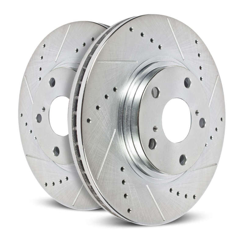 PSB Evolution Drill/Slot Rotor - Power Stop 2016 Volkswagen Eos Front or Rear Evolution Drilled & Slotted Rotors - Pair